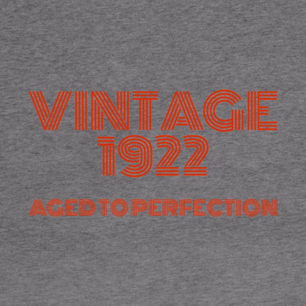 Vintage 1922 Aged to perfection. by MadebyTigger